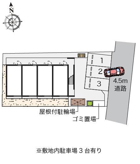 時Ⅱ(47068)の駐車配置図