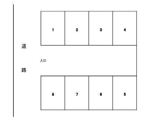 林パーキングの駐車配置図