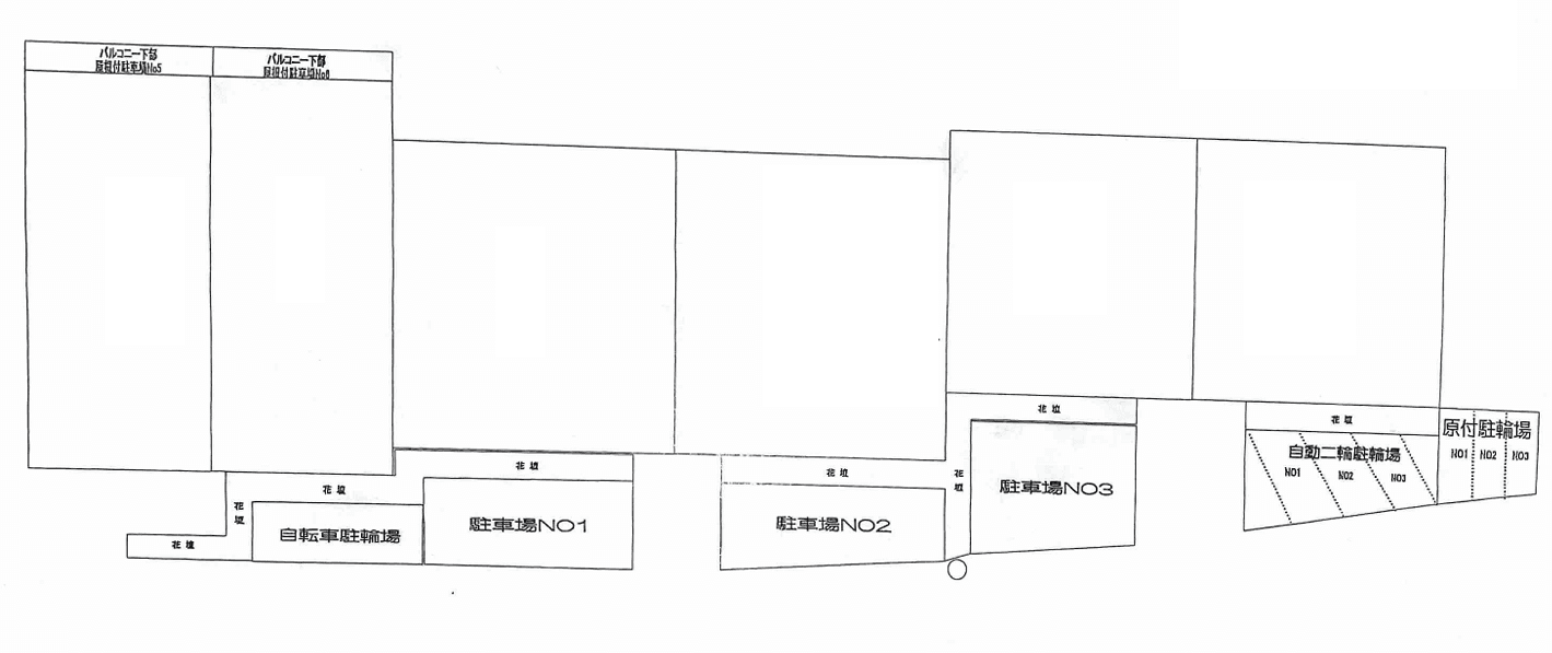 ＭＫ平和台ハイツ駐車場の駐車配置図