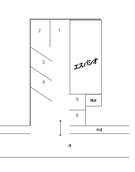 エスパシオの駐車配置図