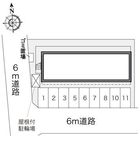 ボヌール橋本(15570)の駐車配置図