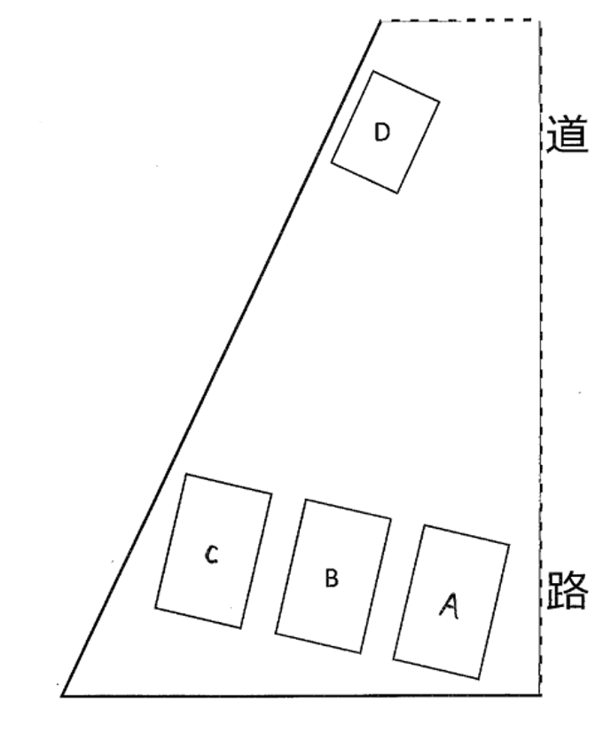 小金南駐車場の駐車配置図
