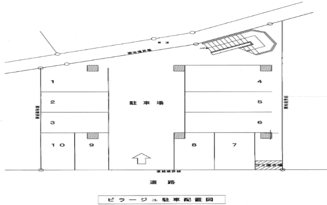 VILLAGE (ヴィラージュ)の駐車配置図