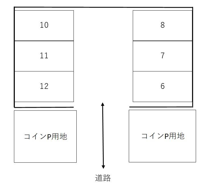 徳丸8丁目駐車場の駐車配置図
