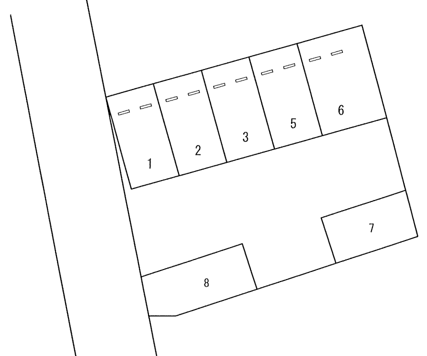 日吉駐車場の駐車配置図