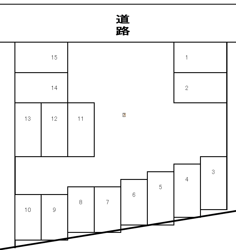 はなわだ月極駐車場の駐車配置図