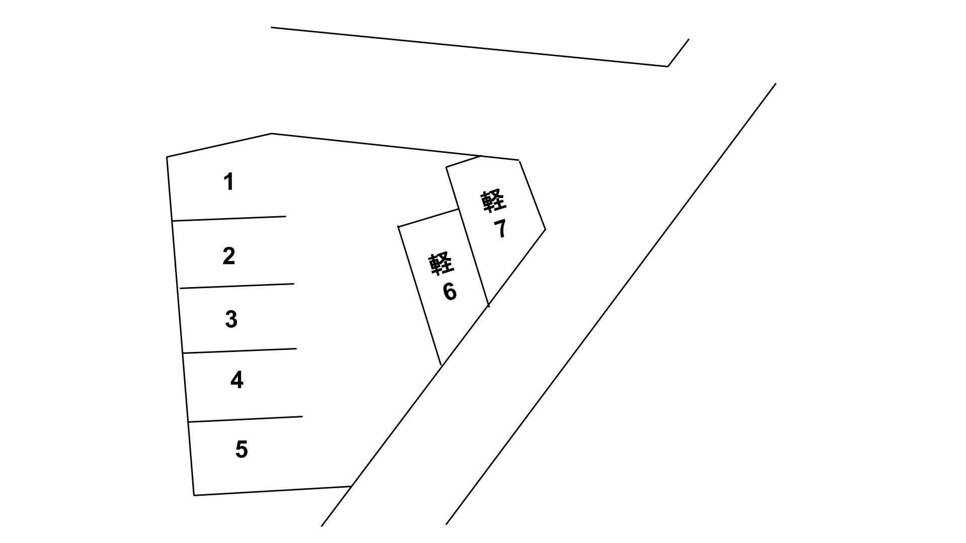 ケイナナパーキングの駐車配置図