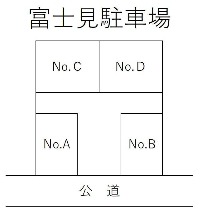 富士見駐車場の駐車配置図
