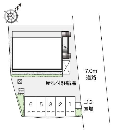京田辺(46025)の駐車配置図