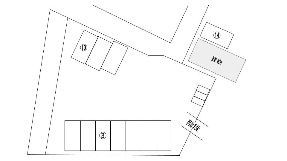 白幡東月極駐車場の駐車配置図