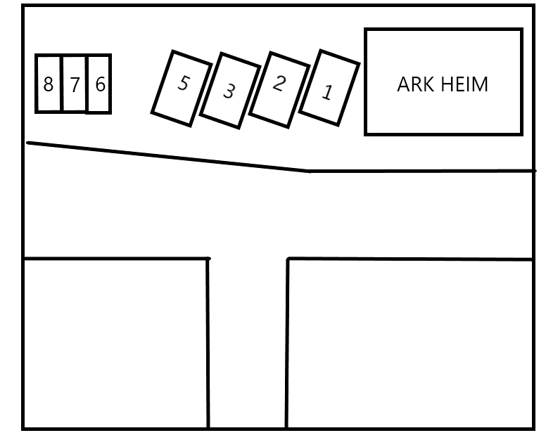 ＡＲＫ ＨＥＩＭ駐車場の駐車配置図