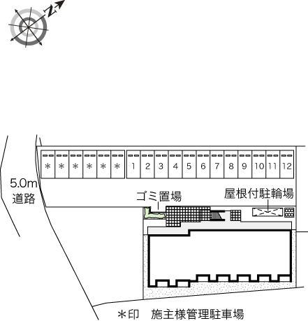 ぱいん２(45632)の駐車配置図