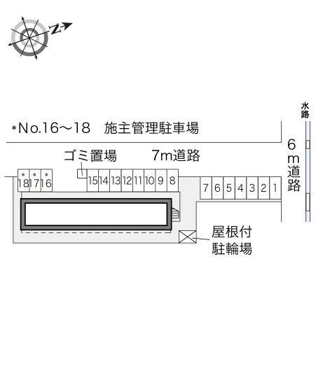 ワイドフォレスト(16024)の駐車配置図