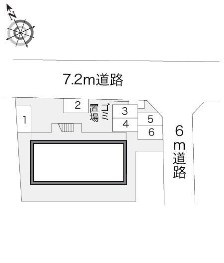 ソレーユ(13206)の駐車配置図