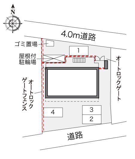 あまがさき駅近(34256)の駐車配置図