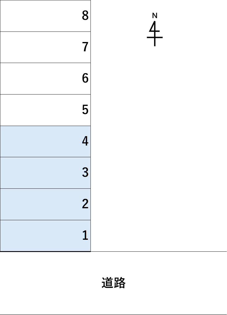 澤田パーキングの駐車配置図