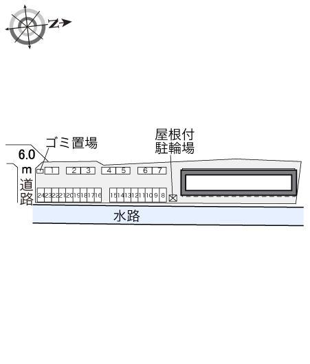 Ｒｅｕｓｓｉｔｅ巣子(33290)の駐車配置図