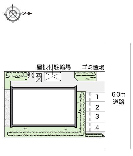 元植田Ｅａｓｔ(42177)の駐車配置図