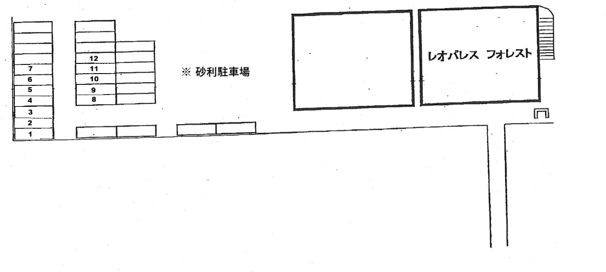 フォレスト(13694)　敷地外駐車場の駐車配置図