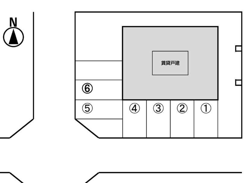 出水8丁目駐車場の駐車配置図