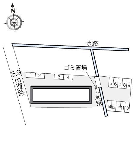 エスポワール(21261)の駐車配置図