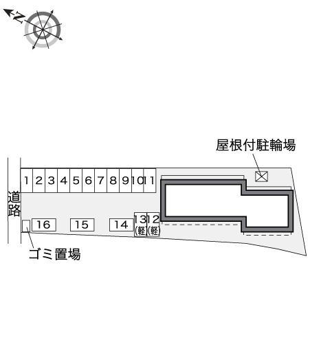 メゾン白河(30797)の駐車配置図