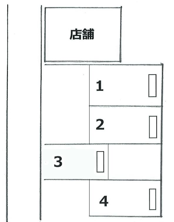 １１４・第４不動ヶ丘駐車場の駐車配置図