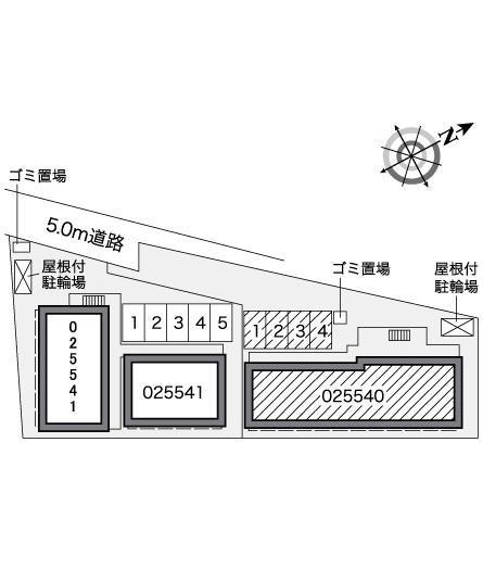 オアゾ　Ａ(25540)の駐車配置図