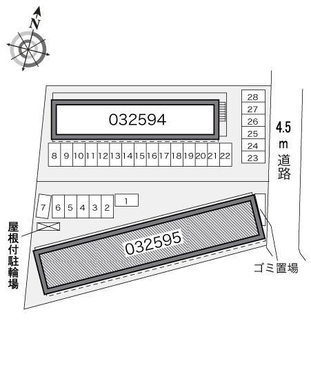 フォレスト萩野Ⅱ(32595)の駐車配置図