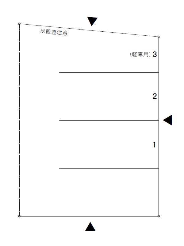 石引2丁目A駐車場の駐車配置図