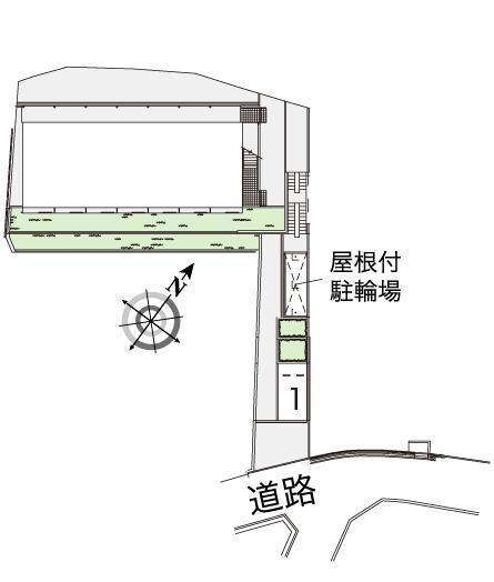 藤が丘１番館(38186)の駐車配置図