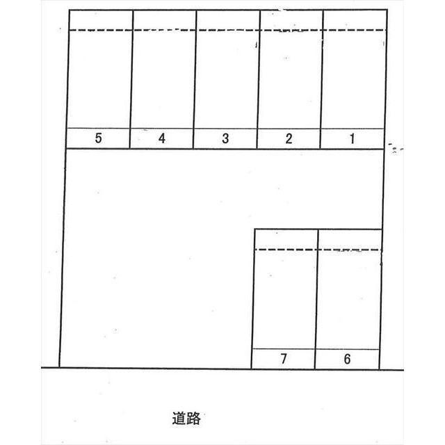 石澤駐車場の駐車配置図