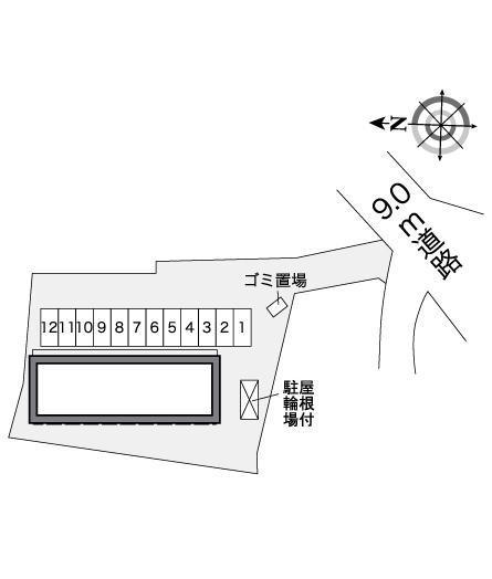 スカイヒル(27143)の駐車配置図