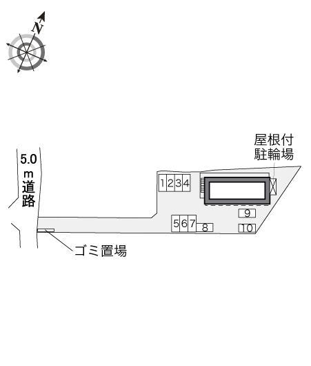アジアート(33644)の駐車配置図