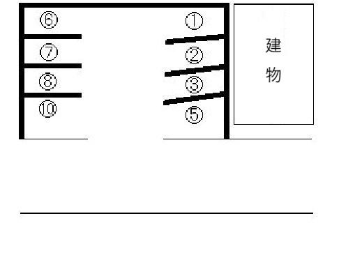 川村駐車場の駐車配置図