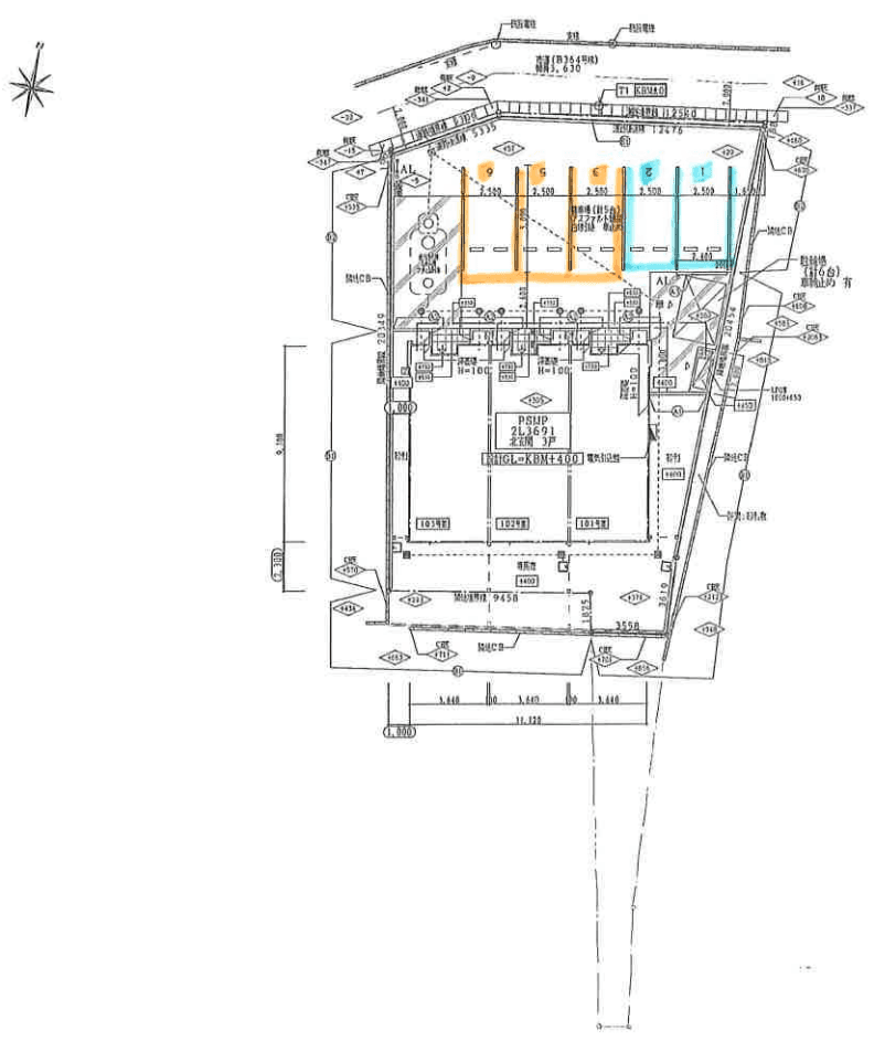 Ｌｕｍｉｅｒｅの駐車配置図