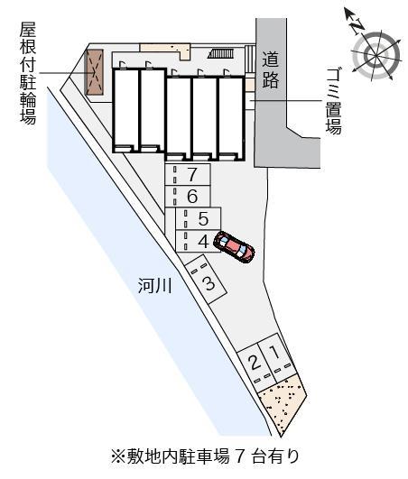 勝山(55150)の駐車配置図