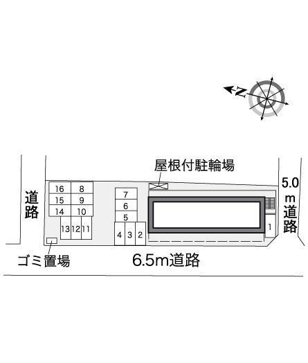 サンレイクハーモニー(36473)の駐車配置図