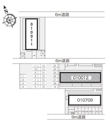 宮田第２(10012)の駐車配置図