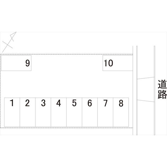 パーキングO-1の駐車配置図