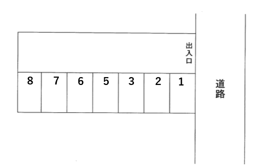 おおたかの森北5480751駐車場の駐車配置図