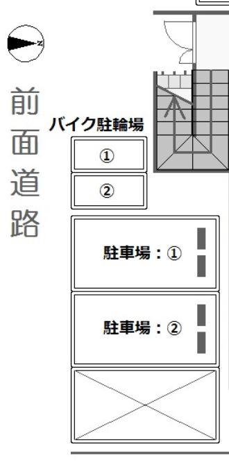 サンライト駐車場の駐車配置図