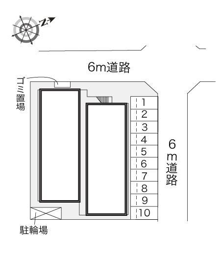 ＺＩＯＵＮ　ＴＲＥＳ(20631)の駐車配置図