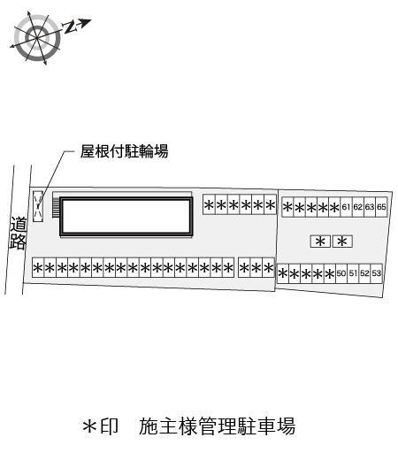 ハーモニー高石(18070)の駐車配置図