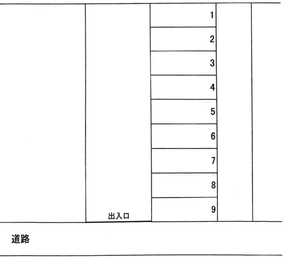 鴨江３丁目　鈴木Pの駐車配置図