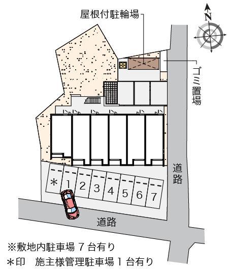 クレイノいずえ(56507)の駐車配置図
