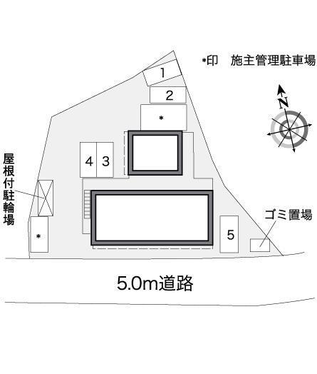 フラッツスクエアⅡ(39795)の駐車配置図