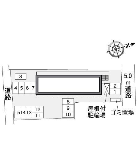 プレジャー　宇都宮(36686)の駐車配置図