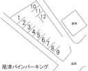 尾津パインパーキングの駐車場