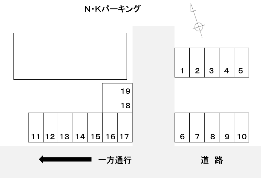 Ｎ・Ｋパーキングの駐車配置図